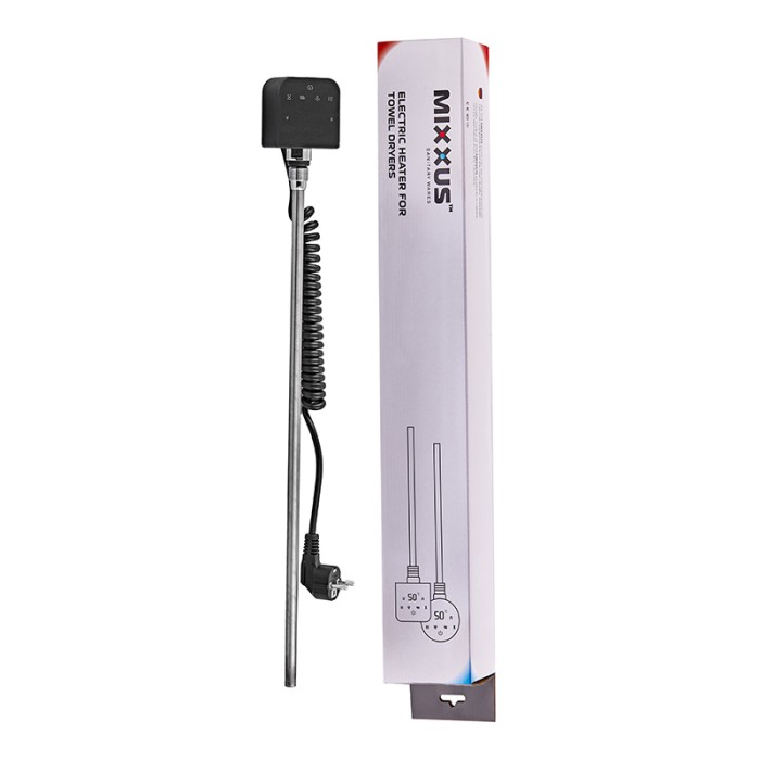 ТЕН електричний Mixxus TEH-0209 BLACK для сушарок рушників 900W (колір чорний) (MI6633)