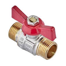 Кран кульовий Waterpro WP608-15MMW - 1/2" ШШМ (сталевий метелик) (WP3296)
