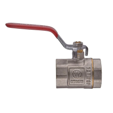 Кран кульовий ГГВ, ручка "важіль" червона Waterpro WP602-25FFL - 1" FFL (WP0137)
