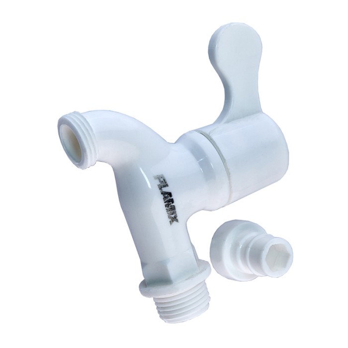 Кран для холодної води PVC (White) Plamix PVS-1/2" (PM0632)