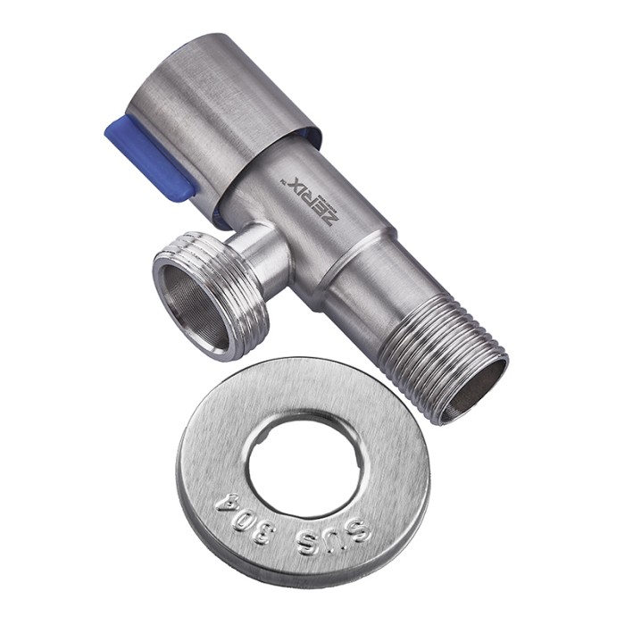 Кран для підключ. сантехприл. Zerix VAL-03-1/2x3/4 з нерж. ст.SUS304 (ZX4799)