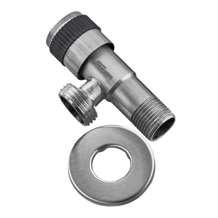 Кран для підключення сантехприладів Mixxus VAL-05-1/2x3/4 з нерж. сталі SUS304 (MI6027)