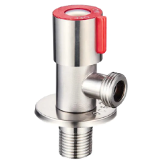 Кран для підключення сантехприборів 1/2x1/2 Mixxus VAL-02 червоний (нерж. сталь) (SS0049)