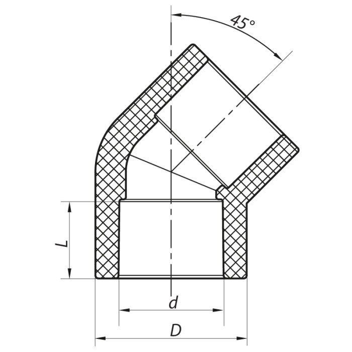 Кут 45 Koer K0013.PRO - 20 PPR (KP3389)