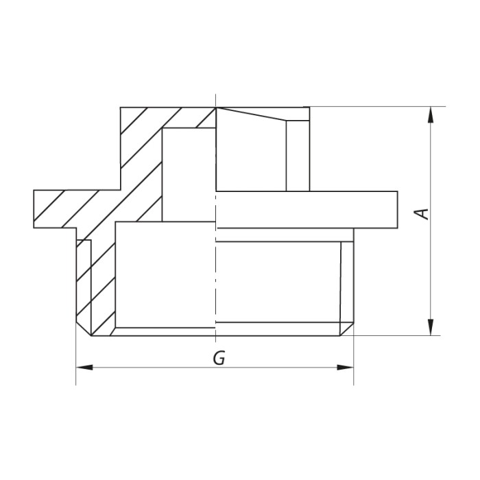 Різьбовий фітинг заглушка З Koer KF.P06M - 1/2'' (KR3045)