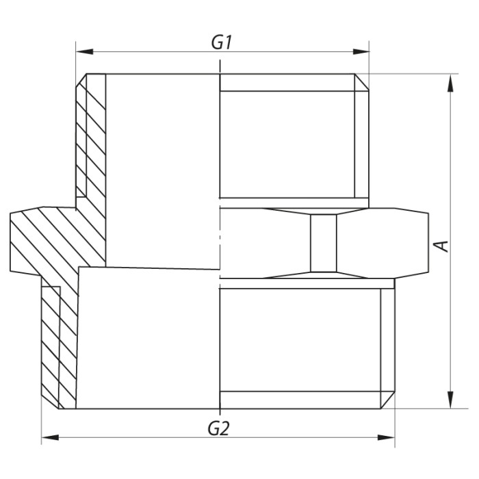 Ніпель редукційний 1 "x1-1 / 4" Koer KF.N1012 (KF0039)