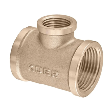 Трійник редукційний Koer KF.T100810F.WN - 1"х3/4"х1" FFF без нікелю (MX1531)