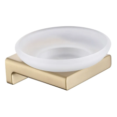 Мильниця настінна Koer AS-0102-12 (скло) колір матове золото (KR6159)