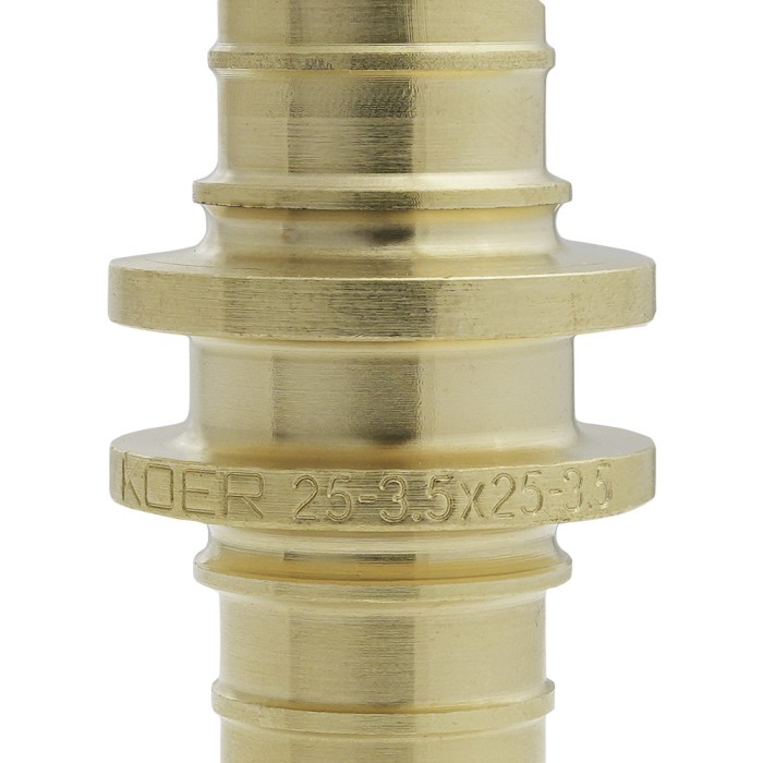 Муфта з'єднувальна рівнопрохідна Koer KA.С25 - 25(3.5mm) x 25(3.5mm) (KR4857)