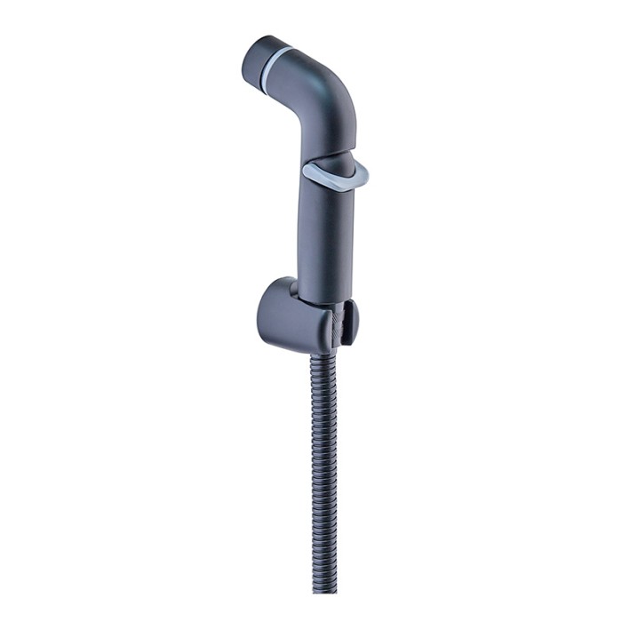 Набір для гігієнічного душу Mixxus Bidet SET-001 Black (шланг 1,2м) (LE2774)