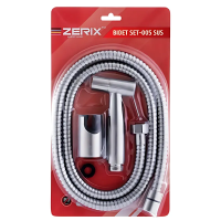 Набір для гігієнічного душу Zerix BIDET SET-005.SUS з нержавіючої сталі SUS304 упаковка блістер (ZX5860)