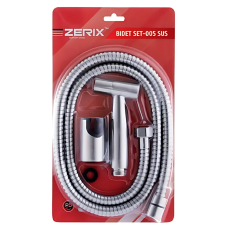 Набір для гігієнічного душу Zerix BIDET SET-005.SUS з нержавіючої сталі SUS304 упаковка блістер (ZX5860)