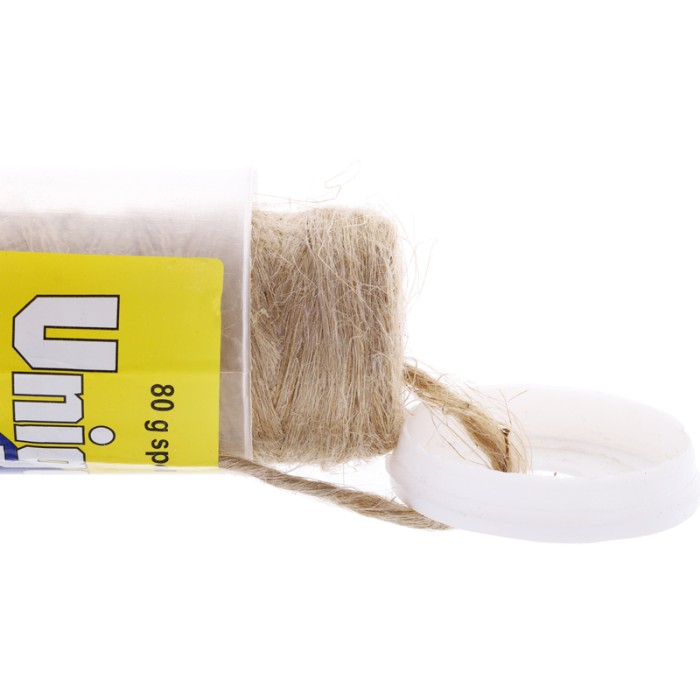 Льон сантехнічний Unipak Unigarn 80г. (Котушка в контейнері) (UP0587)