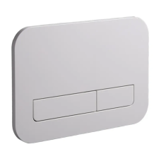 Панель змиву Koer KT-0609-03 240x160x7mm пластикова, кнопка лінійна (колір білий) (KR6129)