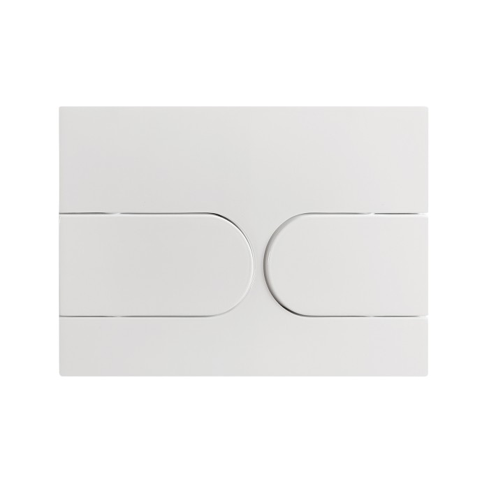 Панель змиву Koer KT-0604-03 240x160x10mm пластикова, кнопка закруглена (KR5322)