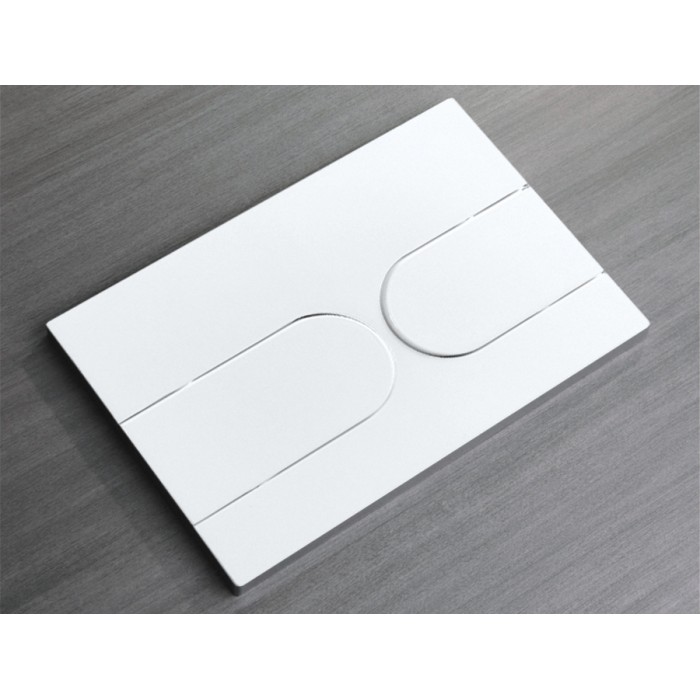 Панель змиву Koer KT-0604-03 240x160x10mm пластикова, кнопка закруглена (KR5322)