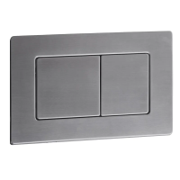 Панель змиву Koer KT-0612-07 240x160x10mm з нержавіючої сталі, кнопка квадр. (колір графіт) (KR6122)