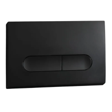 Панель змиву Koer KT-0608-05 240x160x10mm пластик., кнопка закруглена (колір чорний матовий) (KR6125)