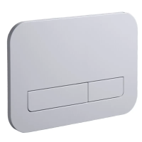 Панель змиву Koer KT-0609-01 240x160x7mm пластикова, кнопка лінійна (колір хром) (KR6130)