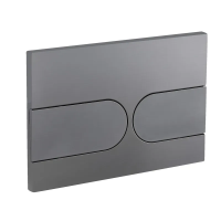 Панель змиву Koer KT-0604-07 240x160x10mm пластикова, кнопка закруглена (KR5325)