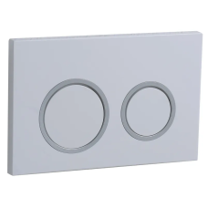 Панель змиву Koer KT-0605-03 220x140x12mm пластикова, кнопка кругла (KR5316)
