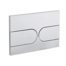 Панель змиву Koer KT-0604-01 240x160x10mm пластикова, кнопка закруглена (KR5323)