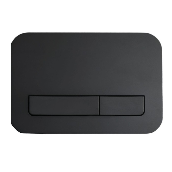 Панель змиву Koer KT-0609-05 240x160x7mm пластикова, кнопка лінійна (колір чорний матовий) (KR6131)