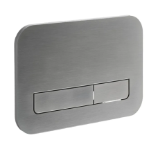 Панель змиву Koer KT-0609-07 240x160x7mm пластикова, кнопка лінійна (колір графіт) (KR6133)