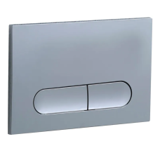 Панель змиву Koer KT-0608-01 240x160x10mm пластикова, кнопка закруглена (колір хром) (KR6124)