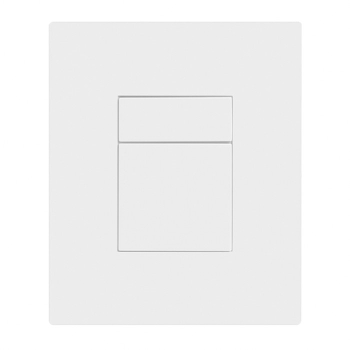 Панель змиву пластикова Koer KT-0607-03 157x198x3mm, кнопка квадратна (колір білий) (KR5714)