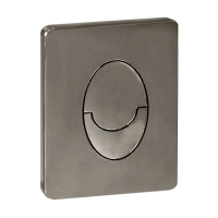 Панель змиву пластикова Koer KT-0606-07 157x198x3mm, кнопка закруглена (колір графіт) (KR5712)