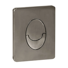 Панель змиву пластикова Koer KT-0606-07 157x198x3mm, кнопка закруглена (колір графіт) (KR5712)