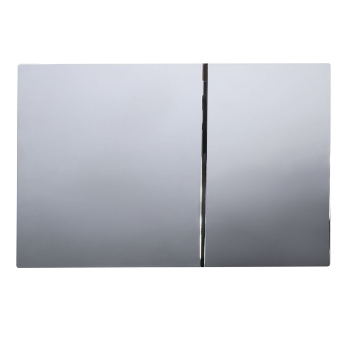 Панель змиву Koer KT-0610-01 240x160x32mmmm пластикова, кнопка квадратна (колір хром) (KR6135)