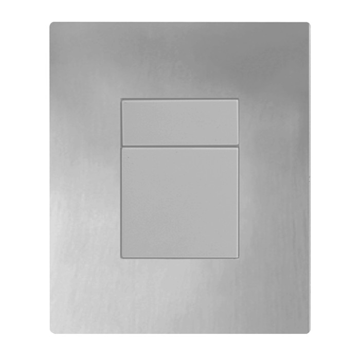 Панель змиву Koer KT-0607-02 157x198x3mm пластикова, кнопка квадратна (SS Color) (KR6239)