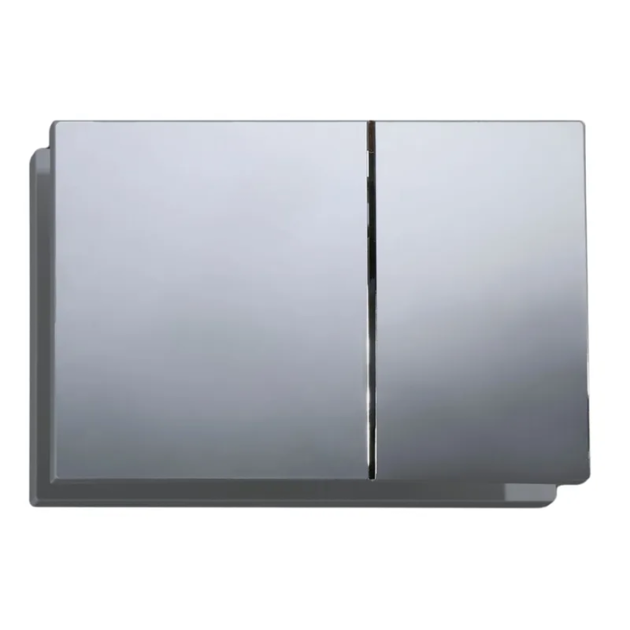 Панель змиву Koer KT-0610-01 240x160x32mmmm пластикова, кнопка квадратна (колір хром) (KR6135)