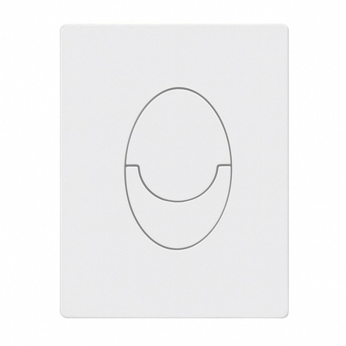Панель змиву пластикова Koer KT-0606-03 157x198x3mm, кнопка закруглена (колір білий) (KR5713)