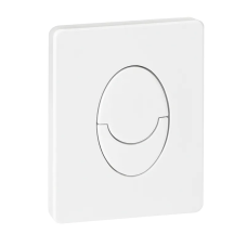 Панель змиву пластикова Koer KT-0606-03 157x198x3mm, кнопка закруглена (колір білий) (KR5713)