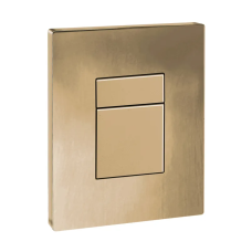 Панель змиву пластикова Koer KT-0607-12 157x198x3mm, кнопка квадратна (колір матове золото) (KR5715)