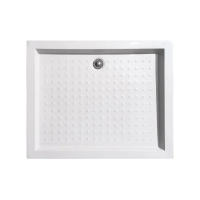 Душовий піддон з сифоном прямокутний Mixxus HARD ST01-100x80x13 NEW діаметр зливу 52 мм (MI8430)