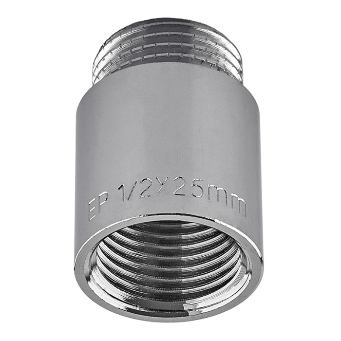 Подовжувач Europroduct EP.E025.Chr - 1/2"MF-25мм хром (EP6124)