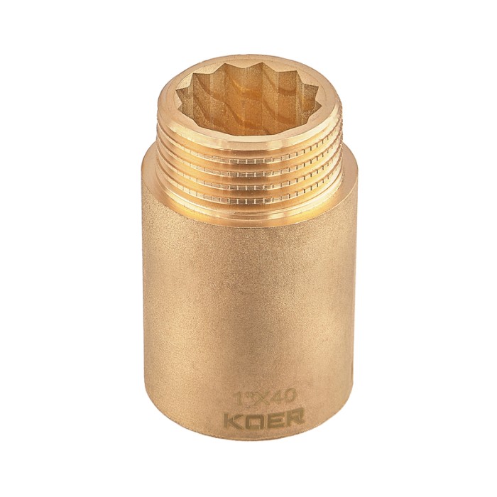 Подовжувач Koer KF.E10-40.WN - 1"-40мм без нікелю (KR5673)