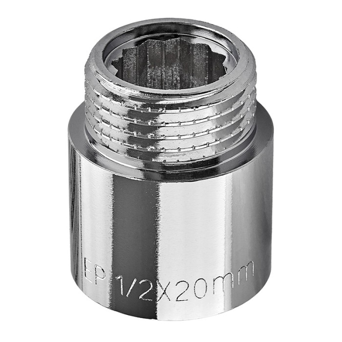 Подовжувач Europroduct EP.E020.Chr - 1/2"MF-20мм хром (EP6123)