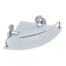 Полиця кутова з обмежувачем (скло) Zerix AFB-0107-1 (ZX5073)