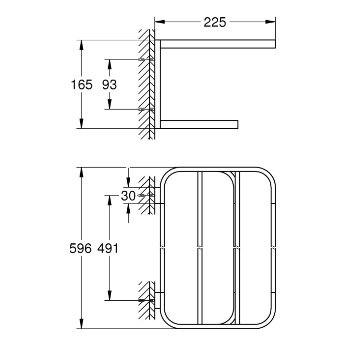 Поличка для рушників Grohe Selection (41066000)