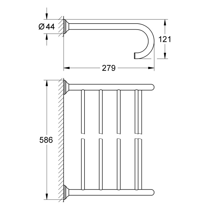 Поличка для рушників Grohe Essentials Authentic (40660001)
