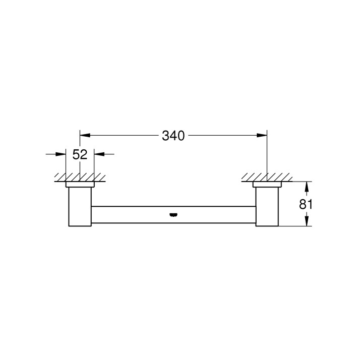 Поручень для ванної Grohe Essentials Cube New (40514001)