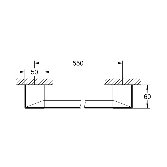 Поручень для ванни/тримач для рушника Grohe Selection Cube (40807000)