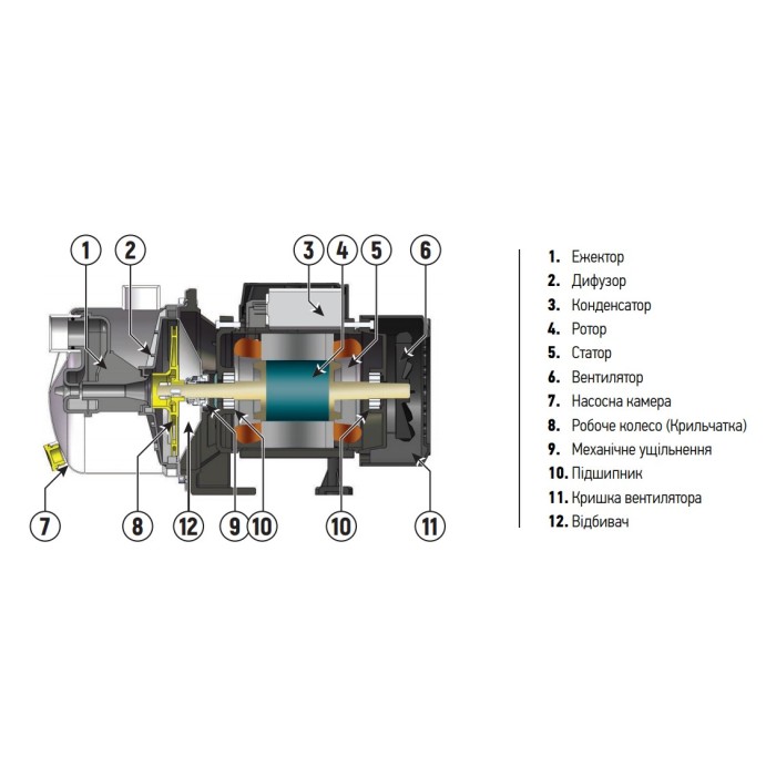 Насос поверхонь. самовсмоктувальний Koer JS-600 корпус нерж. (KP2662)
