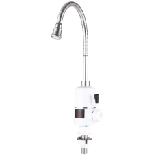 Водонагрівач 3,3 kW проточний, з індикатором температури, рефлекторний вилив, RESET, на мийку ZERIX ELW41-EF (ZX4699)