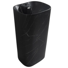 Раковина моноблок MIXXUS PREMIUM DIVERSE-1102 MARBLE 460х380х840mm з отвором під змішувач та переливом (MP6576)